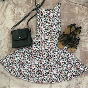 Knee length floral dress